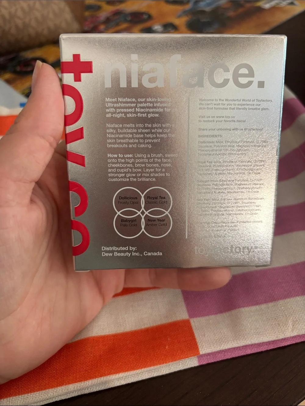 toyfactory Niaface Ultrashimmer Highlighter Palette